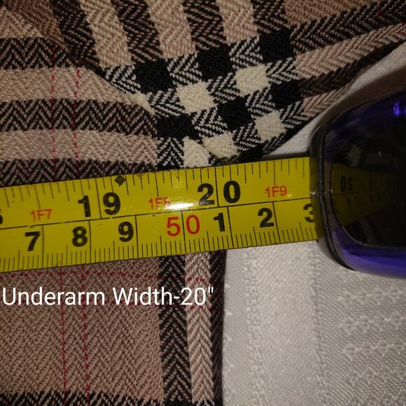 Vintage Pendleton Virgin Wool Tartan Plaid Blazer Women's 10 Jacket USA 80s 90s - Picture 13 of 16